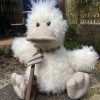 Arkwright the duck soft toy to accompany Sue's book of the same name